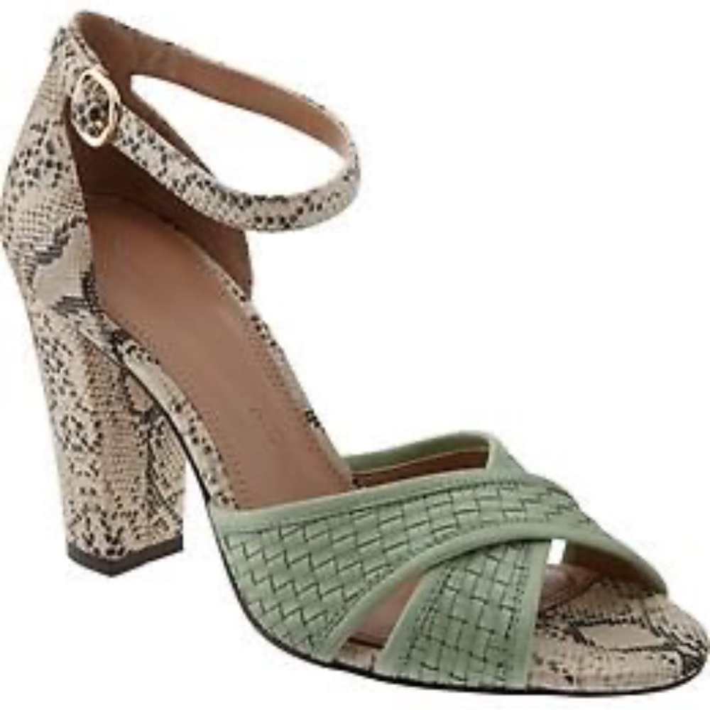 Snake & Sage Block Heel Sandals | Banana Republic
